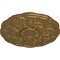 Ekena Millwork Cornelia Ceiling Medallion (Fits Canopies up to 4"), Hand-Painted Pale Gold, 22 1/2"OD x 1 1/2"P CM22CNPAS - alternate 3